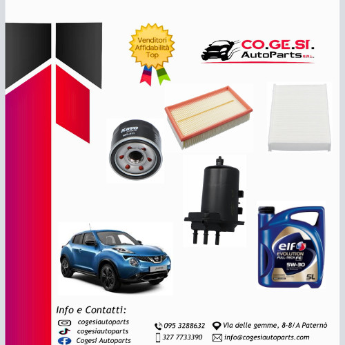 Kit tagliando filtri nissan - filtri,