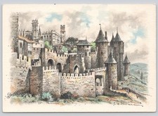 Postcard - Painting, Fortified