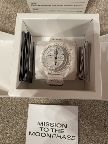 Omega swatch bianco snoopy - x,