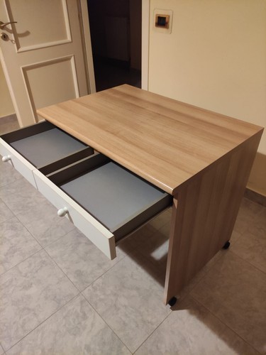 Scrivania legno teak - teak, con