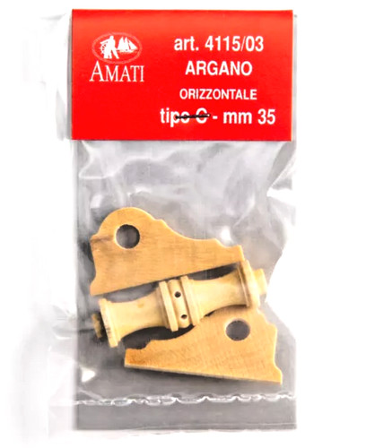 Argano orizzontale legno - orizzontale, in