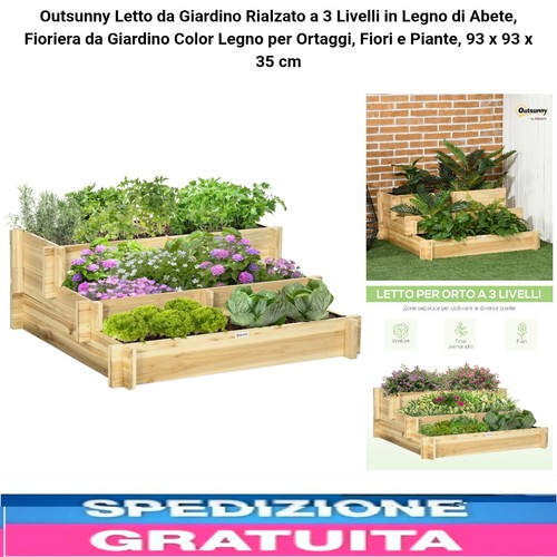 Letto giardino rialzato 3 - rialzato,