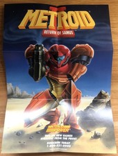POSTER OFFICIEL A4 NINTENDO POWER - METROID II RETURN OF SAMUS - DMG-USA-4 NTSC