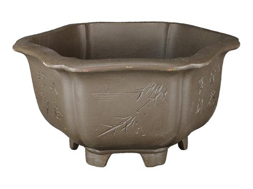 Vaso per bonsai esagonale