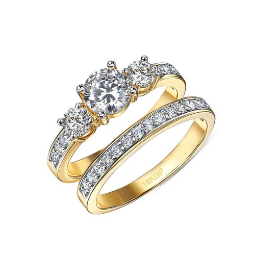 Donna anello zirconi - anello,