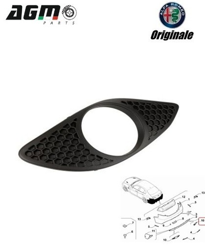Griglia paraurti posteriore - griglia,