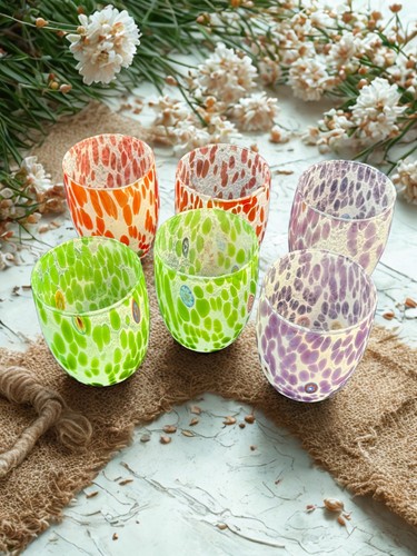 Set authentic murano glass - set, 6