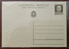 Intero Postale Biglietto Con