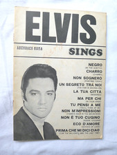 ELVIS PRESLEY MUSICA SPARTITO CANZONI VINTAGE ITALIANO 1969 CA