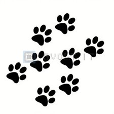 Adesivo Impronte Di Zampa Di
