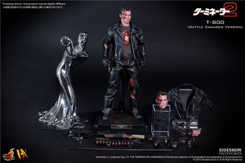 Hot toys t800 battle - battle, damaged
