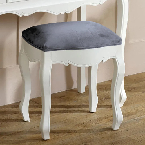 Sgabello toeletta bianco