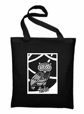 Gufo Di Minerva Borsa In Tela