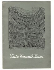 TEATRO COMUNALE PICCINNI STAGIONE TEATRALE 1958-59 VENERDÌ SANTO Emma Gramatica
