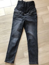 JEANS PREMAMAN H&M MATERNITY TG S PANTALONI Grigio Ottimo Stato