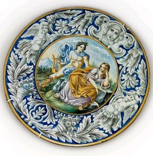 MAGNIFICO PIATTO MAIOLICA
