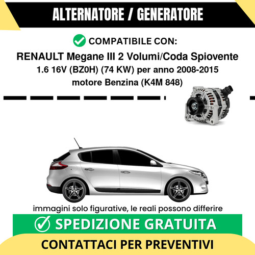 Alternatore renault megane - megane, iii