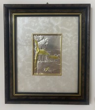 Quadro paesaggio argentato - paesaggio,