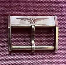 FIBBIA ORIGINALE LONGINES 18 MM ACCIAIO DORATO ROSÈ  VINTAGE