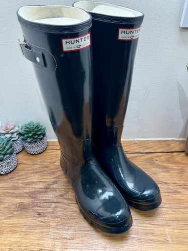 Stivali neri vintage hunter - vintage,