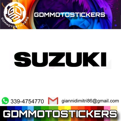 Adesivo logo suzuki - adesivo, misura