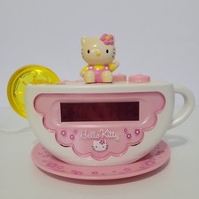 Hello Kitty tazza da tè sveglia radio limone luce notturna HK155 Sanrio 2002