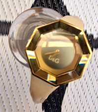 Dolce & Gabbana Time ' DW0284 Orologio da polso da donna ' Oro/Crema D&G Nuova batteria ***