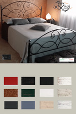 Letto matrimoniale in ferro battuto Gentjana