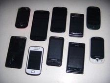 STOCK 10 CELLULARI SMARTPHONE SAMSUNG VINTAGE TELEFONI VECCHI LOTTO N. 12+REGALI