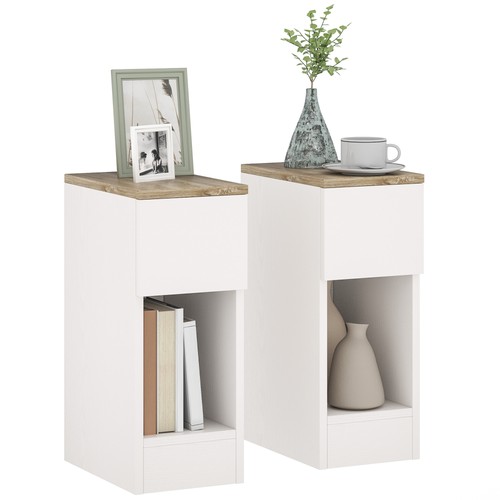 Homcom set comodini - di, 2