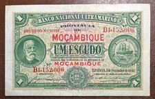 MOZAMBICO 1 scudo 1-9-1941 P81 AXF Chamico, piroscafo