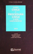 CODICE CIVILE E PROCEDURA CIVILE E LEGGI COMPLEMENTARI 2023, AA.VV. GIUFFRE'