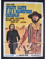 manifesto SPIRITO SANTO E LE 5 MAGNIFICHE CANAGLIE vassilli karis western A467