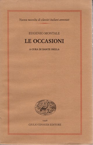 Occasioni eugenio montale - occasioni,