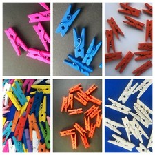 Mini mollette in legno