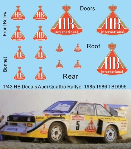 Decals per audi hb - decals,