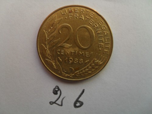 Moneta franchi francesi - , 20