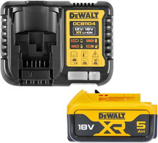 DeWalt Batteria agli ioni di litio XR da 5,0 Ah, 18 V con caricatore caricabatte