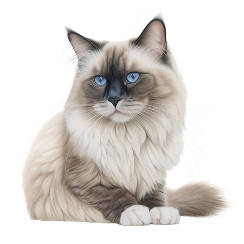 Adesivi ragdoll gatto - 6,