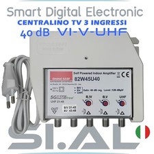 Centralino TV 3 ingressi 40dB  IV-V-UHF (taglio 42/43 ) filtro 5G EMME ESSE