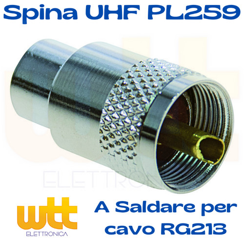 Connettore spina uhf - spina, pl259