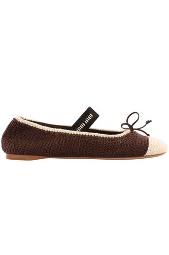 Miu ballerine marroni - miu,