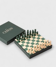 Galise Printworks classic chess scacchiera in legno, verde PW00684