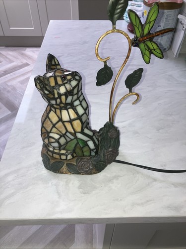 Lampada gatto stile tiffany - lampada,