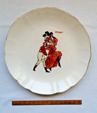 PIATTO SERIE "SPORT" RICHARD GINORI, EDITORE RICORDI CERAMICA VINTAGE primi '900