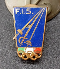 DISTINTIVO FIS FEDERAZIONE ITALIANA SCHERMA OLIMPIADI OLIMPICA