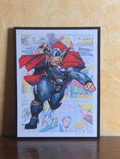 Quadro su tela “Thor” Marvel  con cornice 30x40
