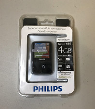 Philips GoGear Vibe 4GB MP3 Music Media Player Black - NEW SEALED