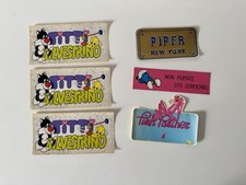 Lotto 6 Adesivi Vintage anni