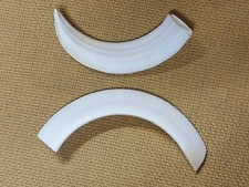 DENTI  ZANNE di CINGHIALE lunghi  naturali set di 2 pezzi  mm 90 e mm 122